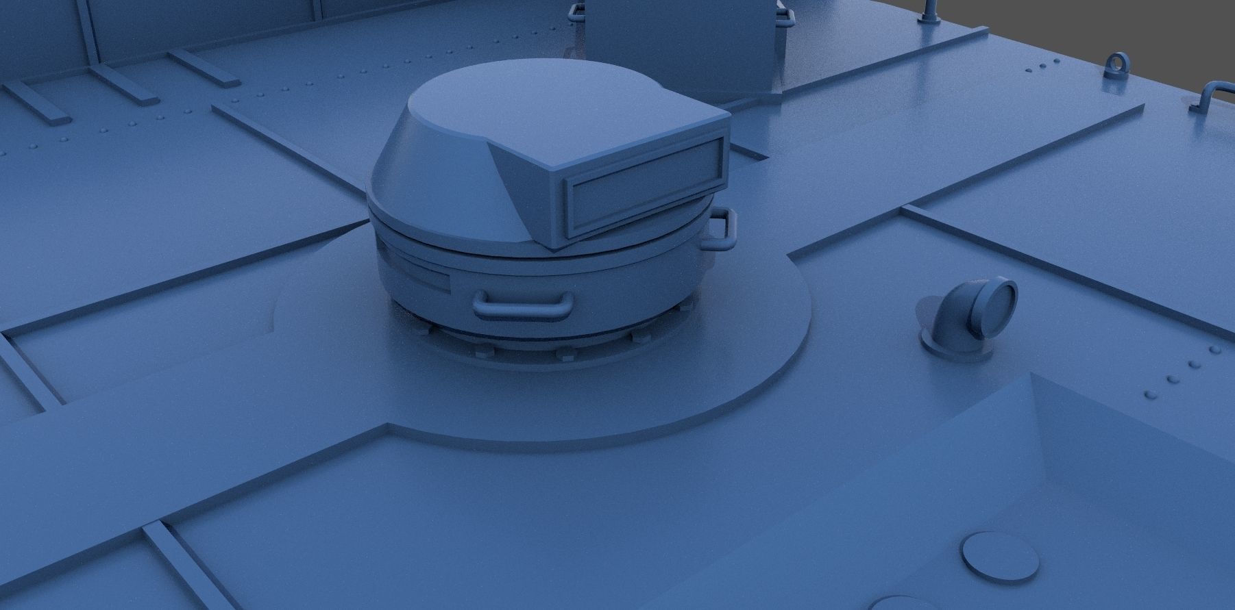 Nendo Shiki 20cm turret E 1932 - Personal license - 1-72 scale 3D print model_6
