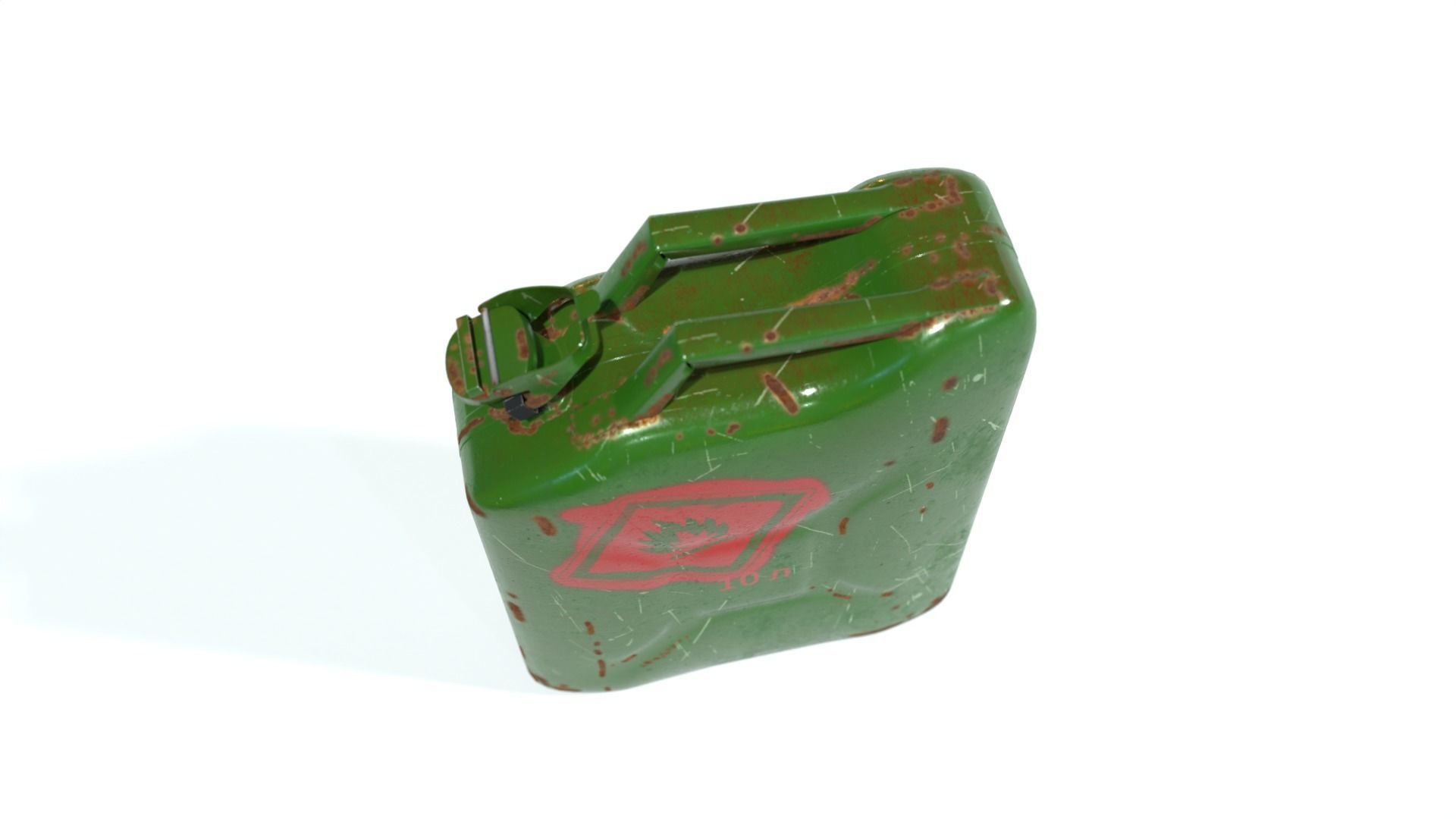 Canister gas can 3D model_2