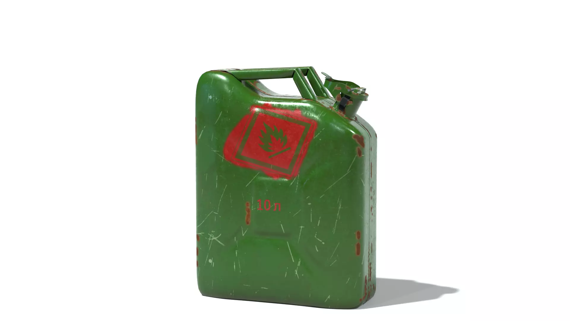 Canister gas can 3D model_0