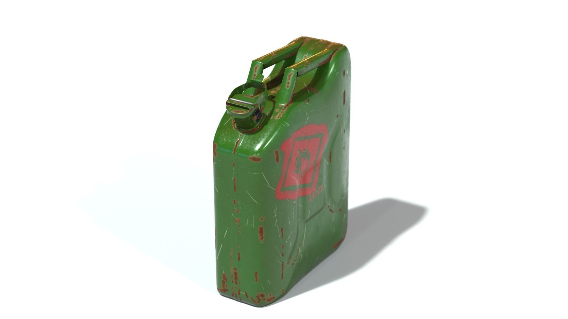 Canister gas can 3D model_3