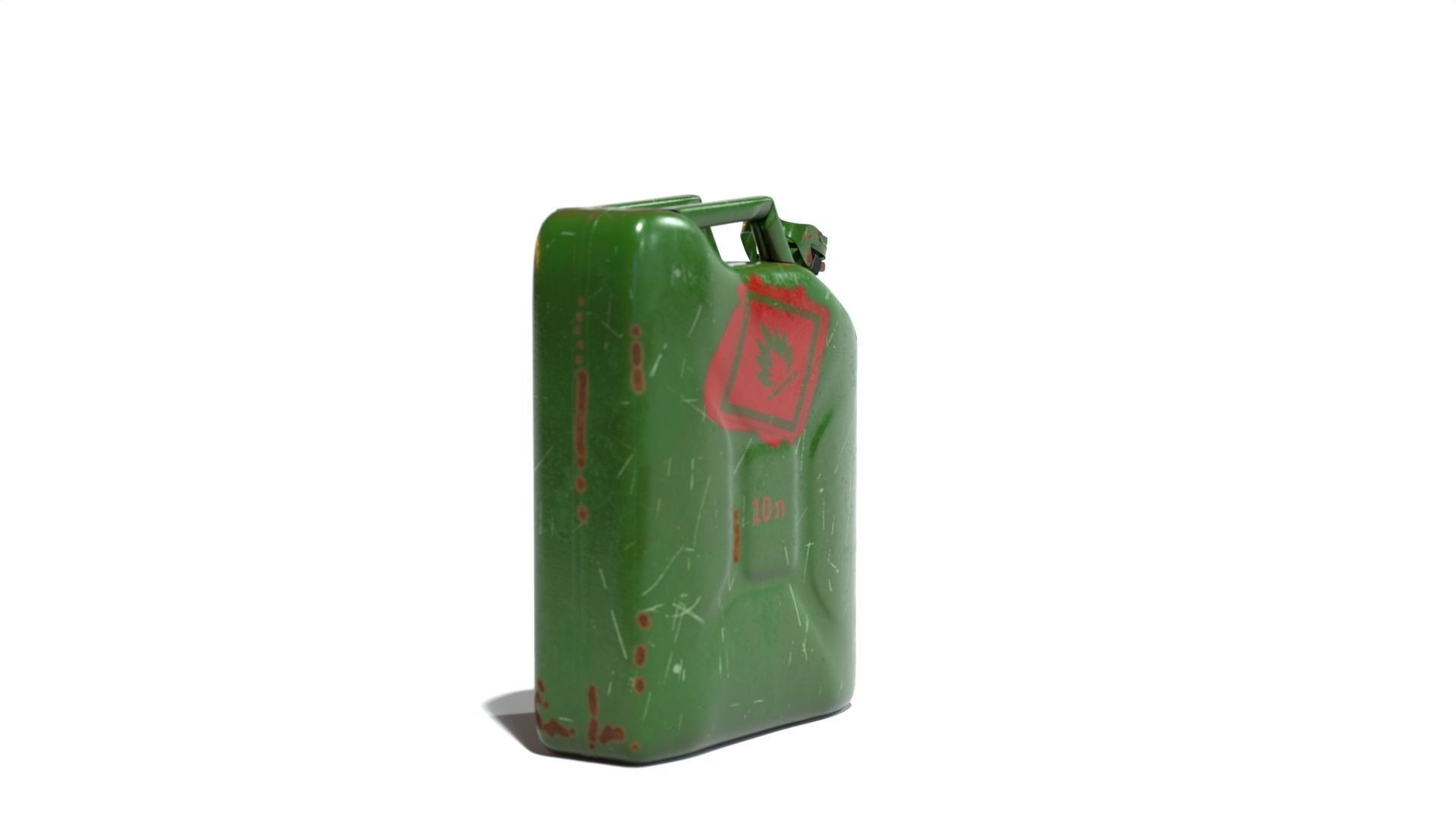 Canister gas can 3D model_1