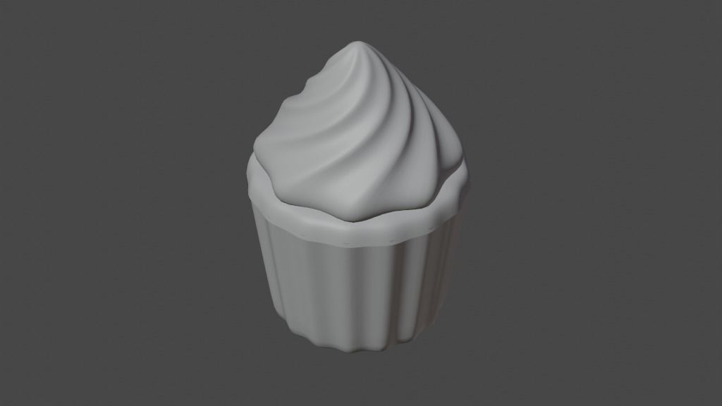 Cupcakes 3d model High Poly cupcake 3D model_9