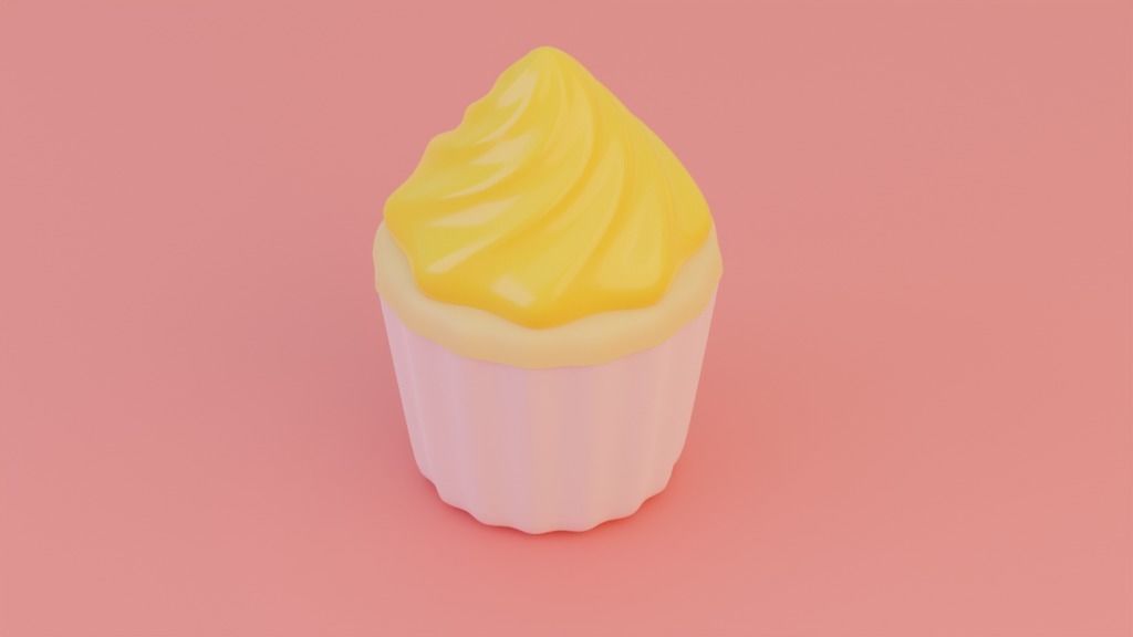 Cupcakes 3d model High Poly cupcake 3D model_6