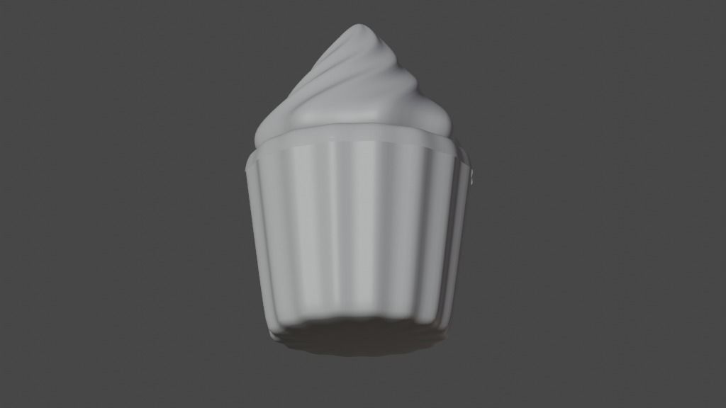 Cupcakes 3d model High Poly cupcake 3D model_8
