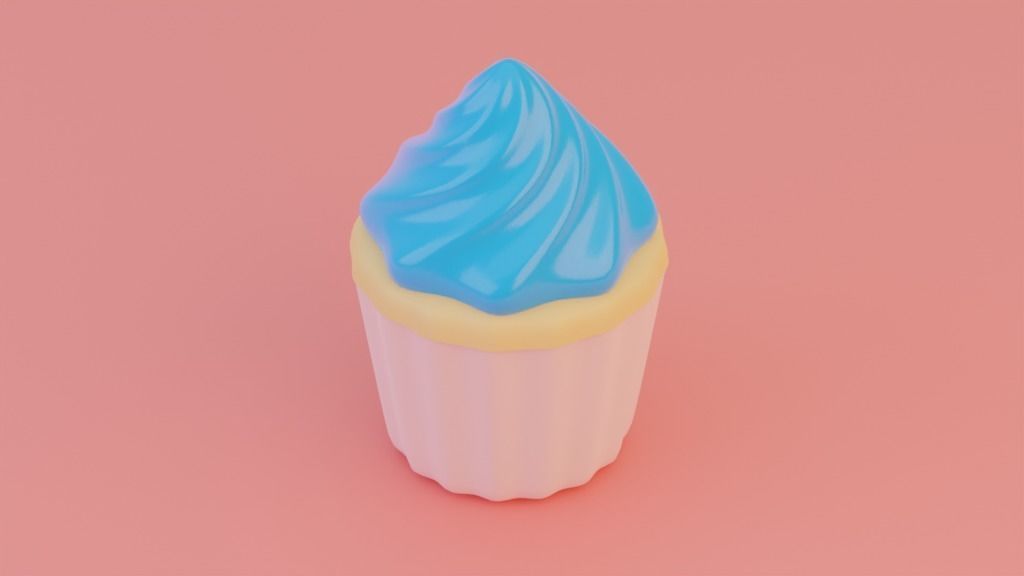 Cupcakes 3d model High Poly cupcake 3D model_7