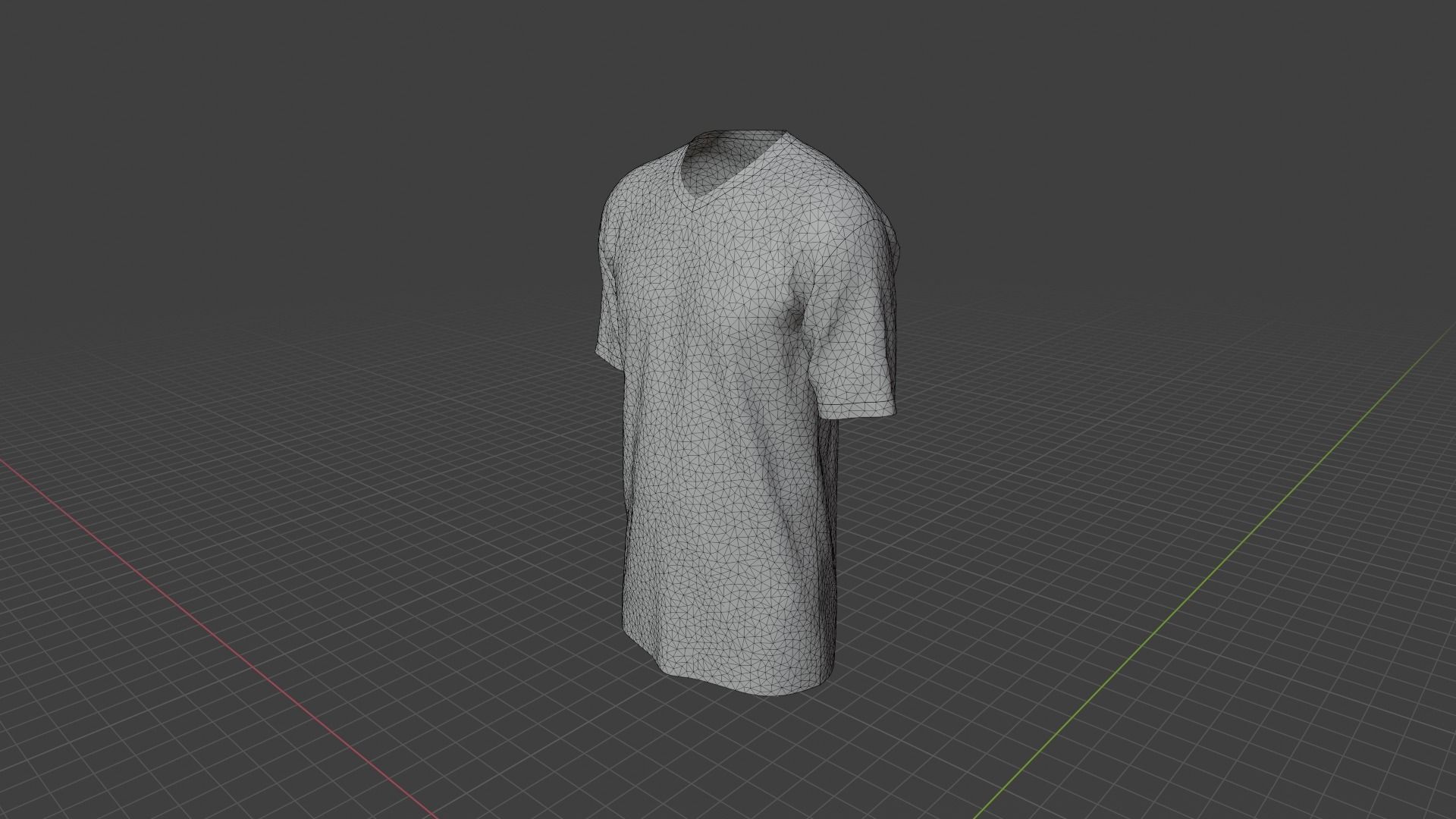 T-shirt mannequin wearing t - shirt Low-poly 3D model_9