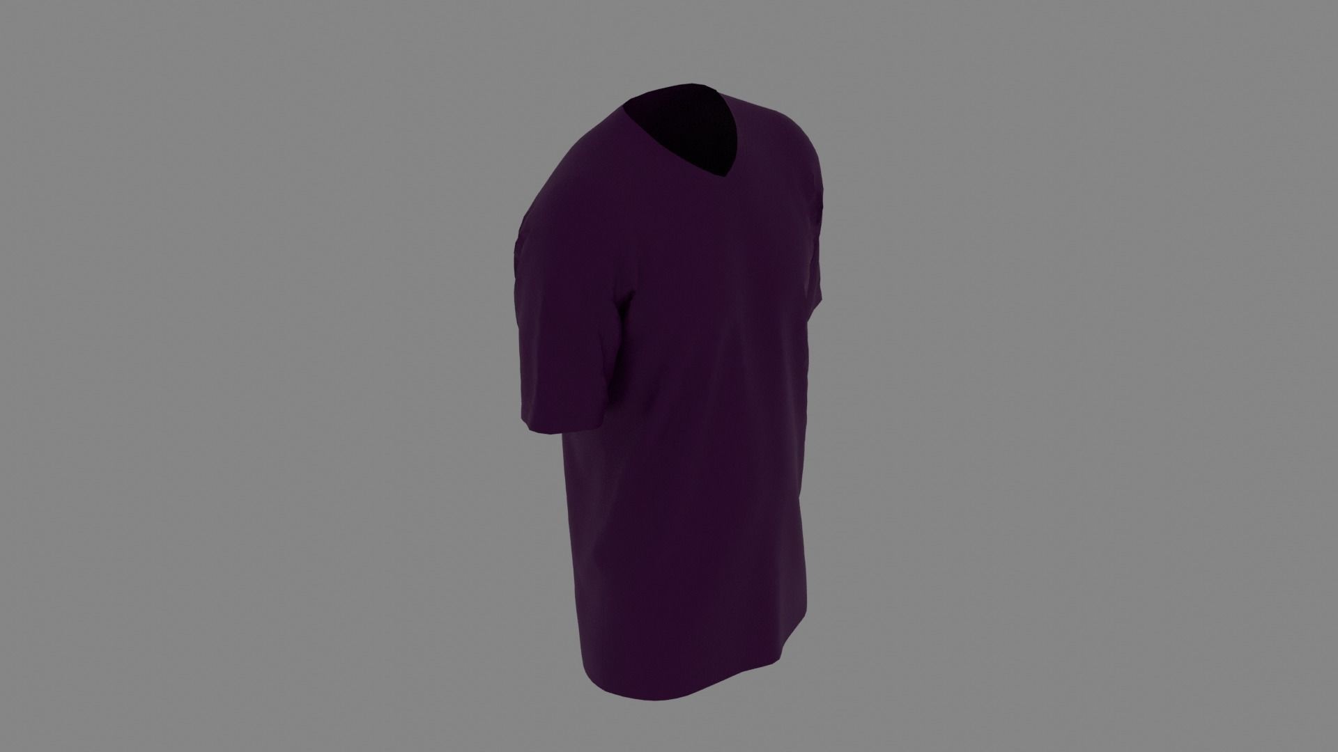 T-shirt mannequin wearing t - shirt Low-poly 3D model_6