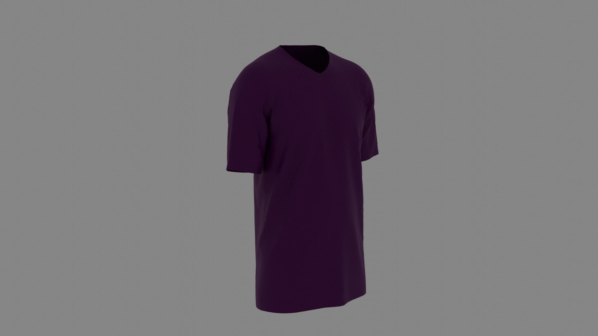 T-shirt mannequin wearing t - shirt Low-poly 3D model_3