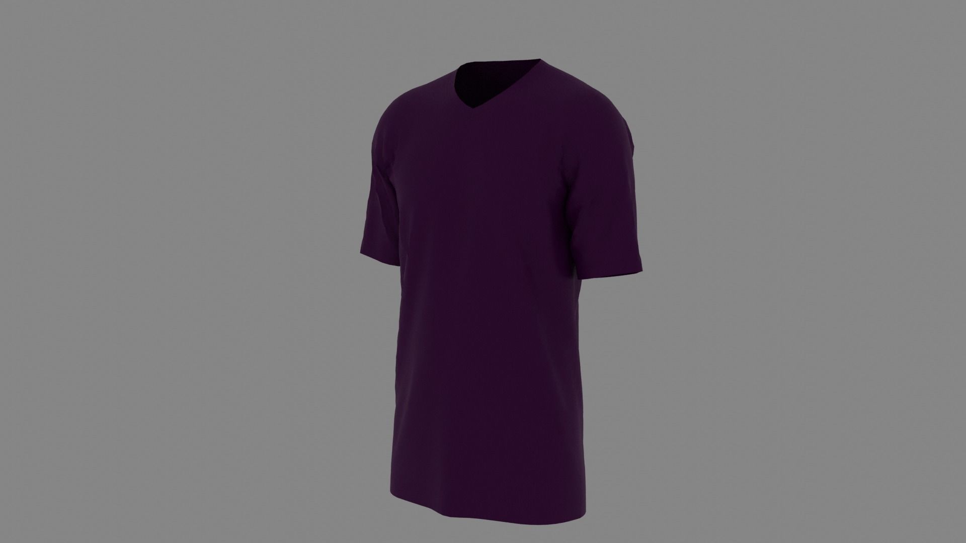 T-shirt mannequin wearing t - shirt Low-poly 3D model_2