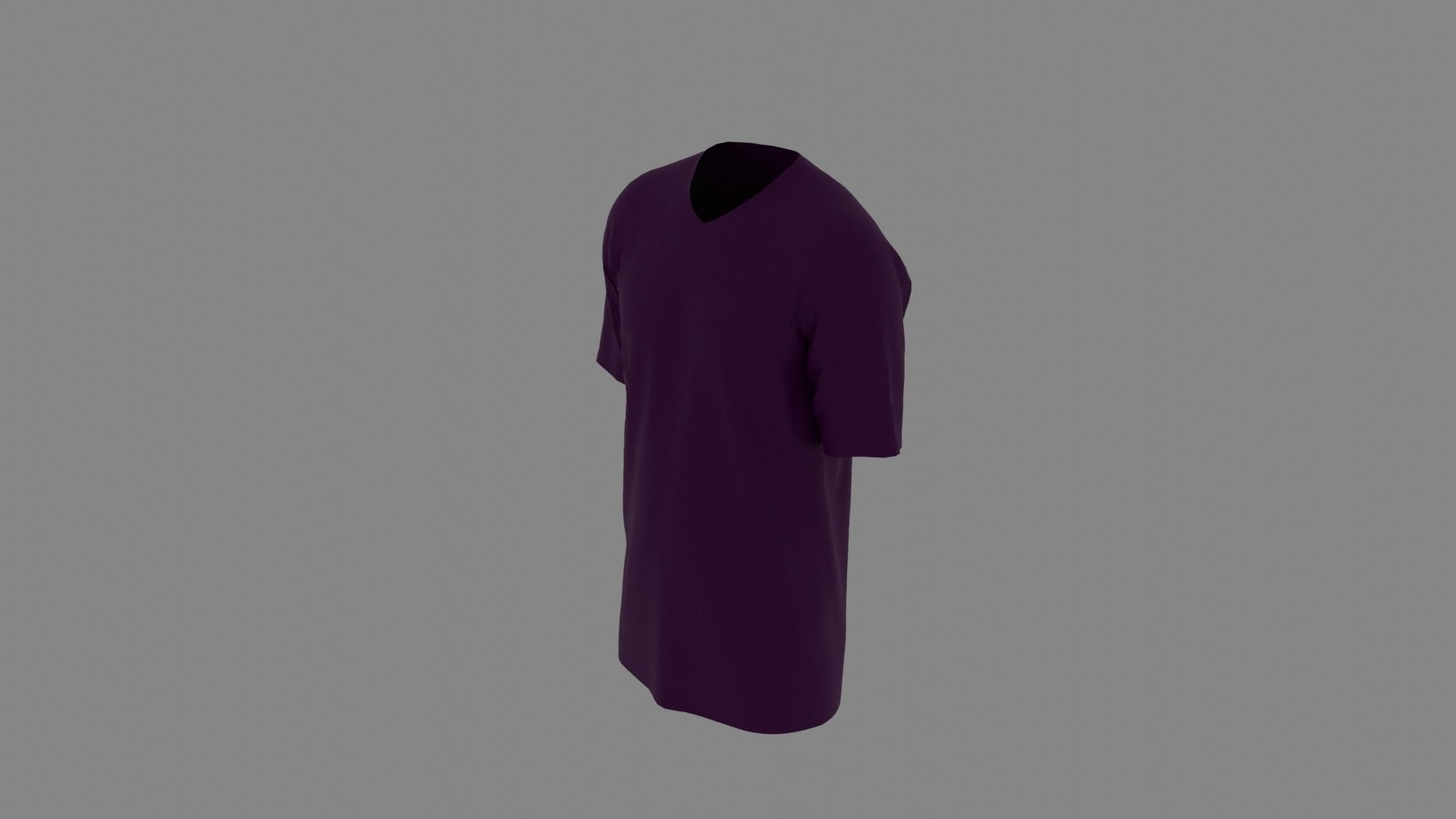 T-shirt mannequin wearing t - shirt Low-poly 3D model_5