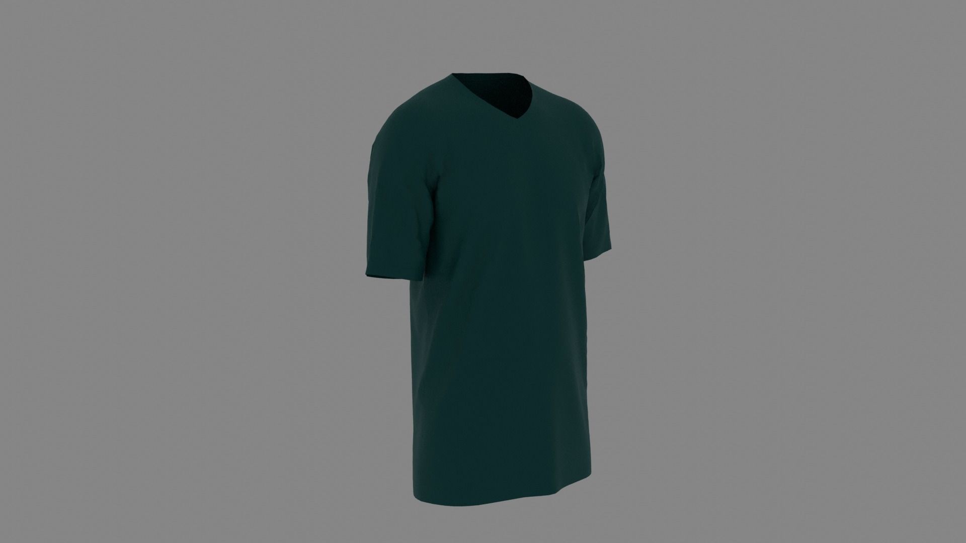 T-shirt mannequin wearing t - shirt Low-poly 3D model_3