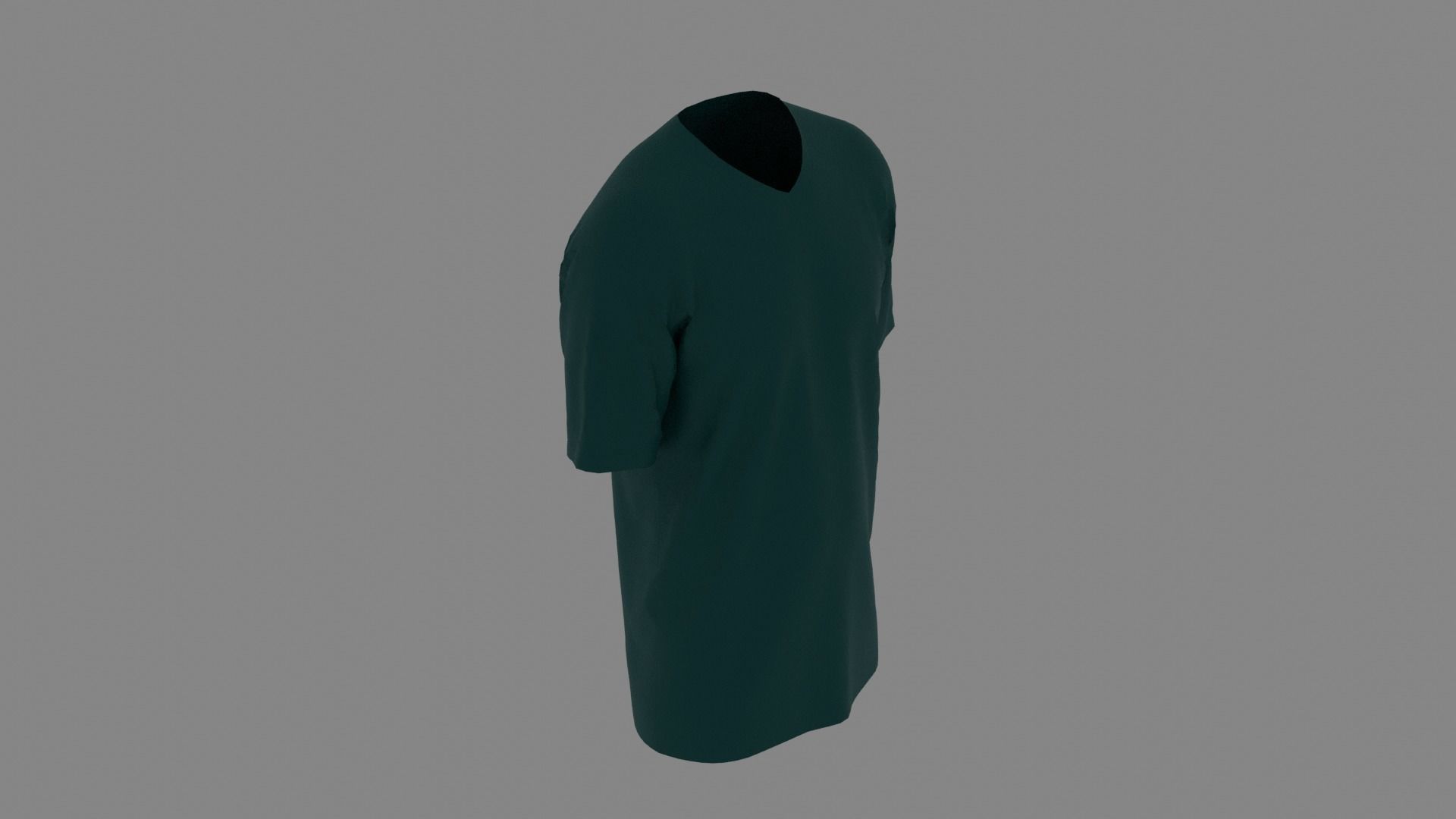 T-shirt mannequin wearing t - shirt Low-poly 3D model_6