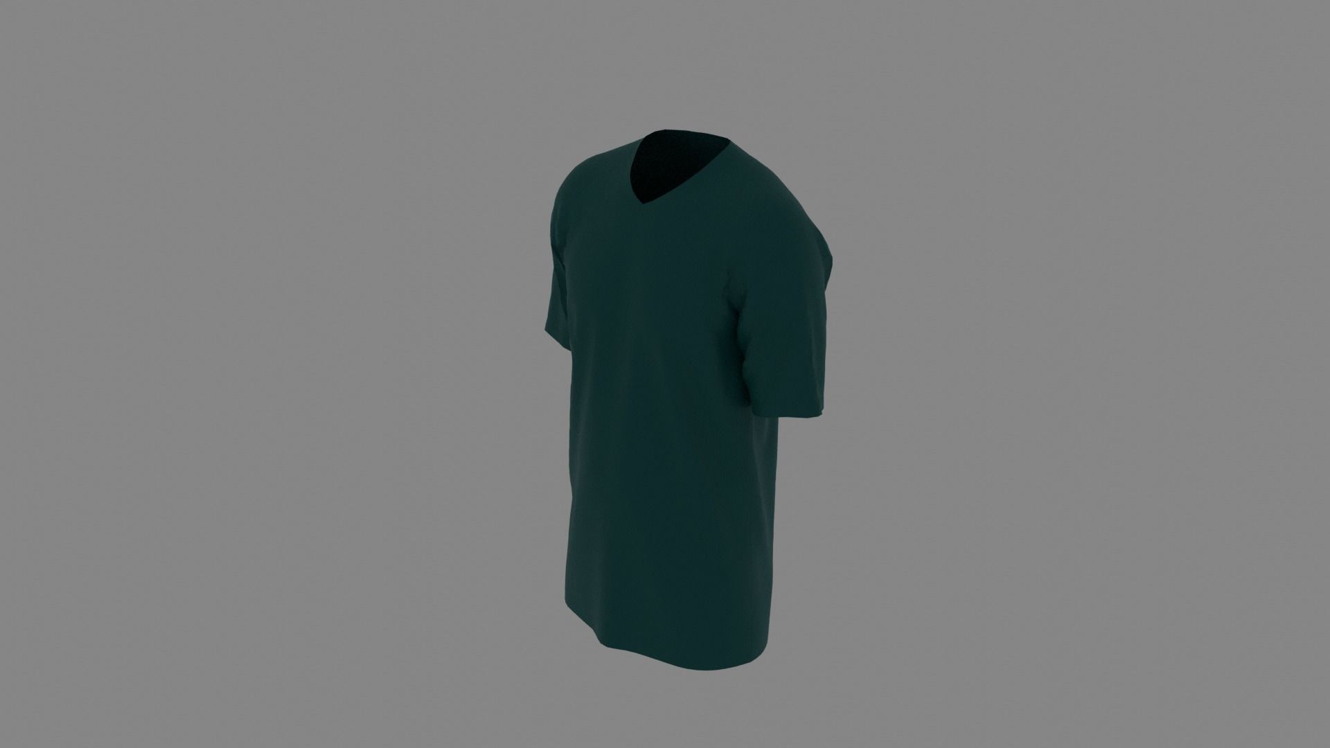 T-shirt mannequin wearing t - shirt Low-poly 3D model_5
