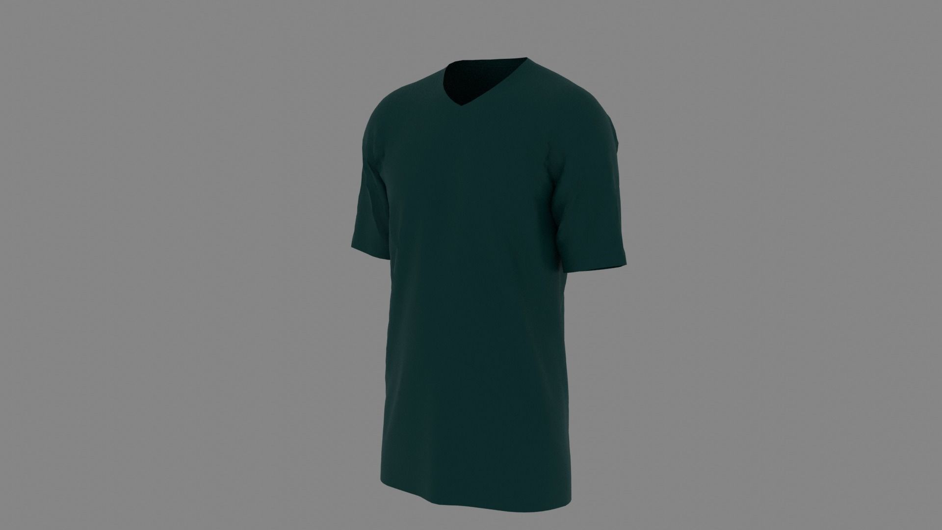 T-shirt mannequin wearing t - shirt Low-poly 3D model_2