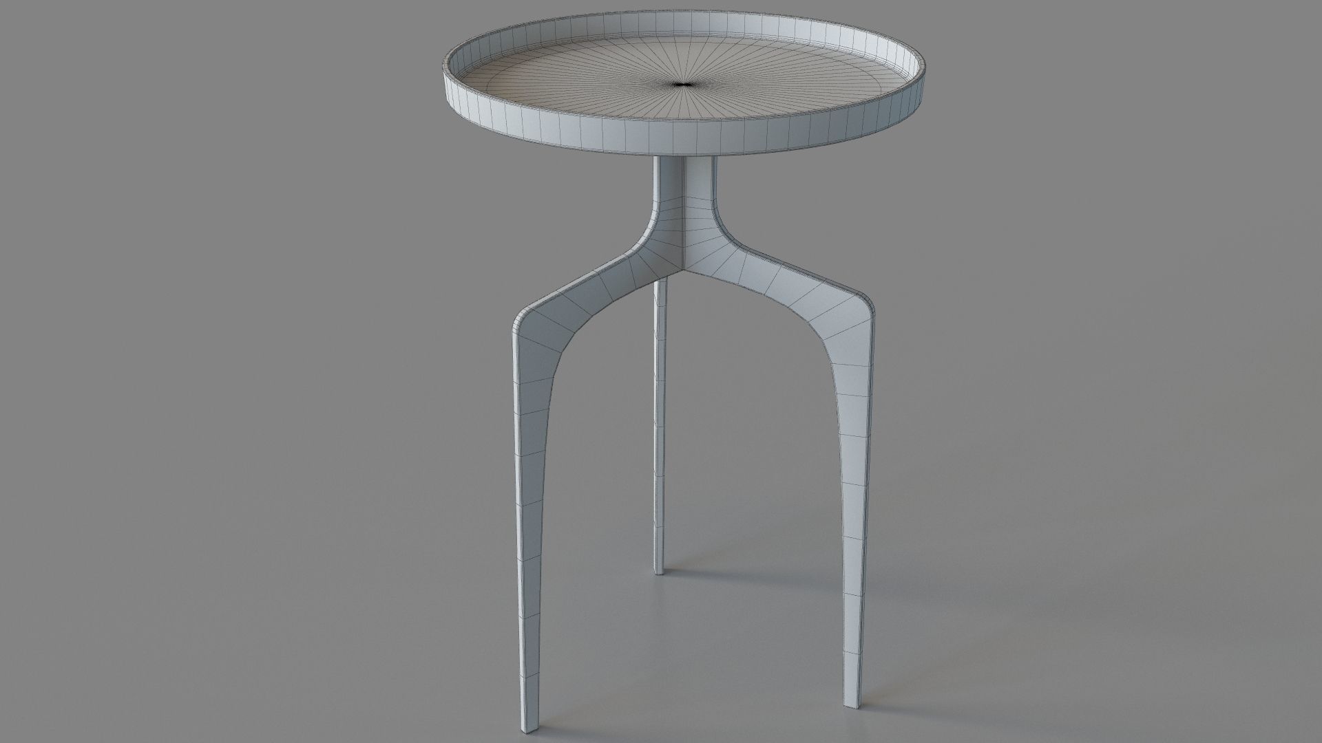 Kenna Accent Table Gold 3D model_5