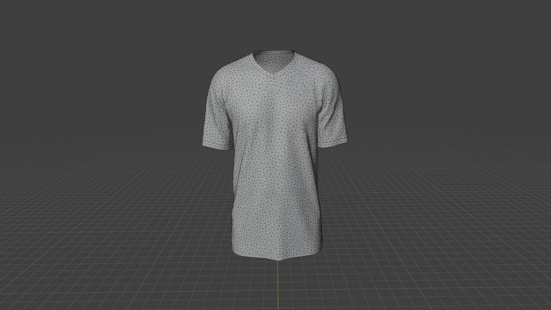 T-shirt mannequin wearing t - shirt Low-poly 3D model_8