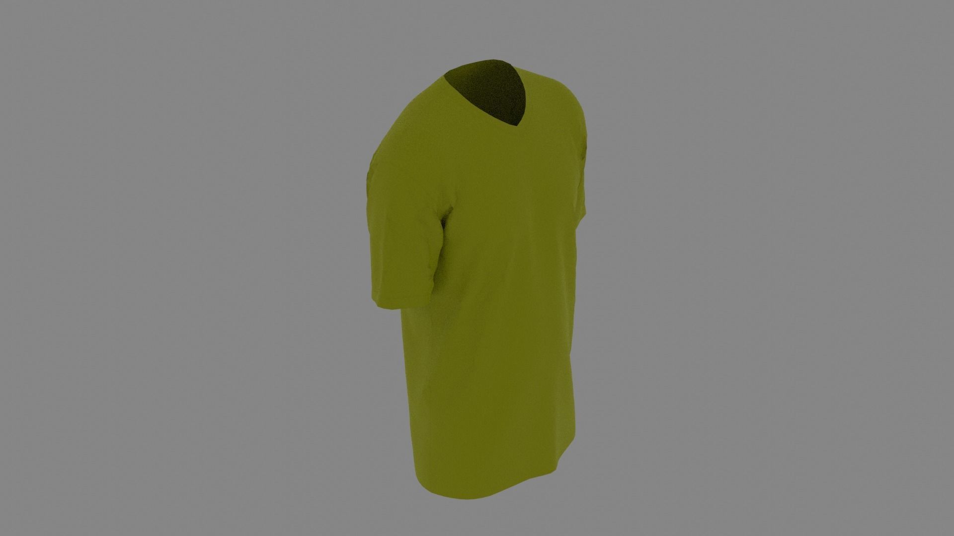 T-shirt mannequin wearing t - shirt Low-poly 3D model_6