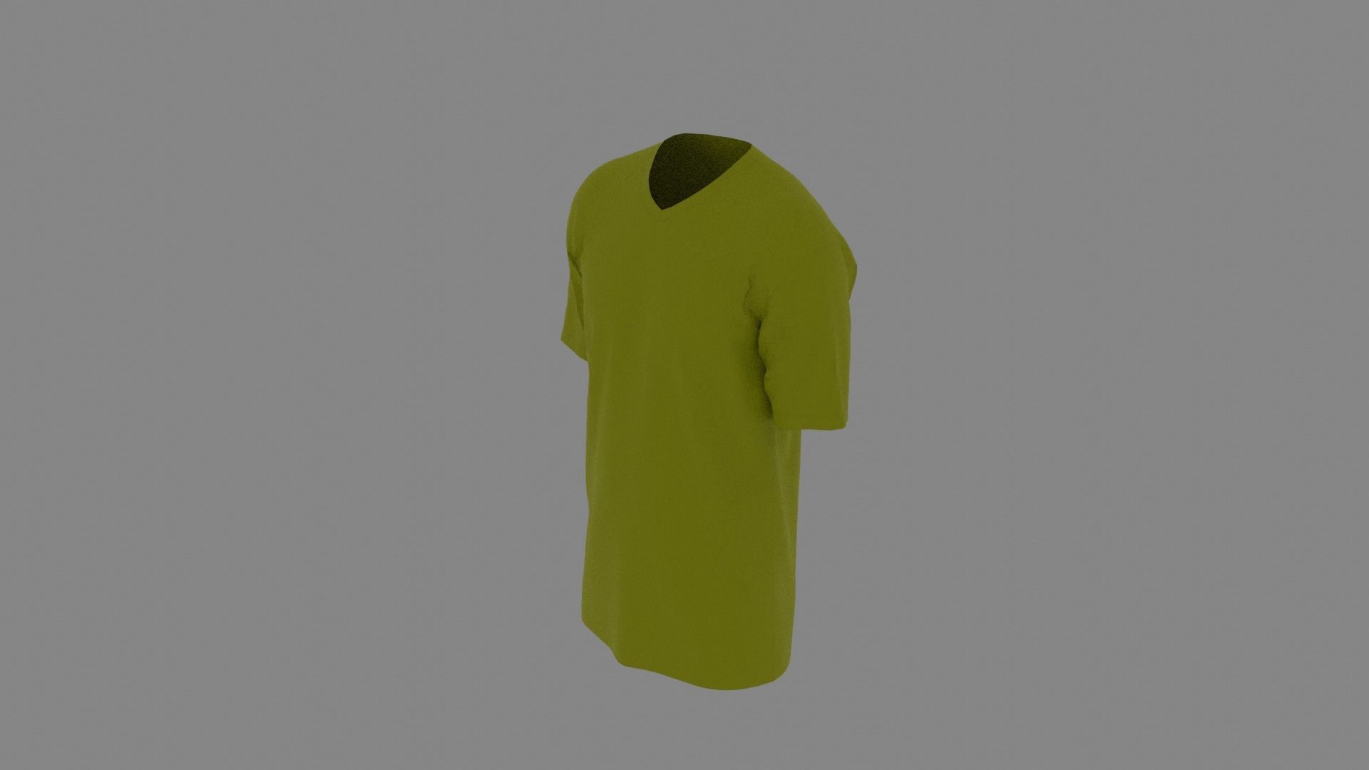 T-shirt mannequin wearing t - shirt Low-poly 3D model_5