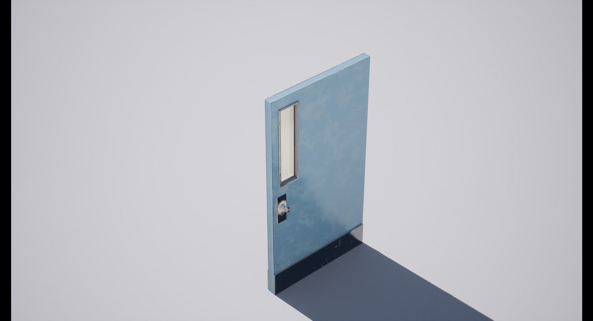 Interior Door Low-poly 3D model_2