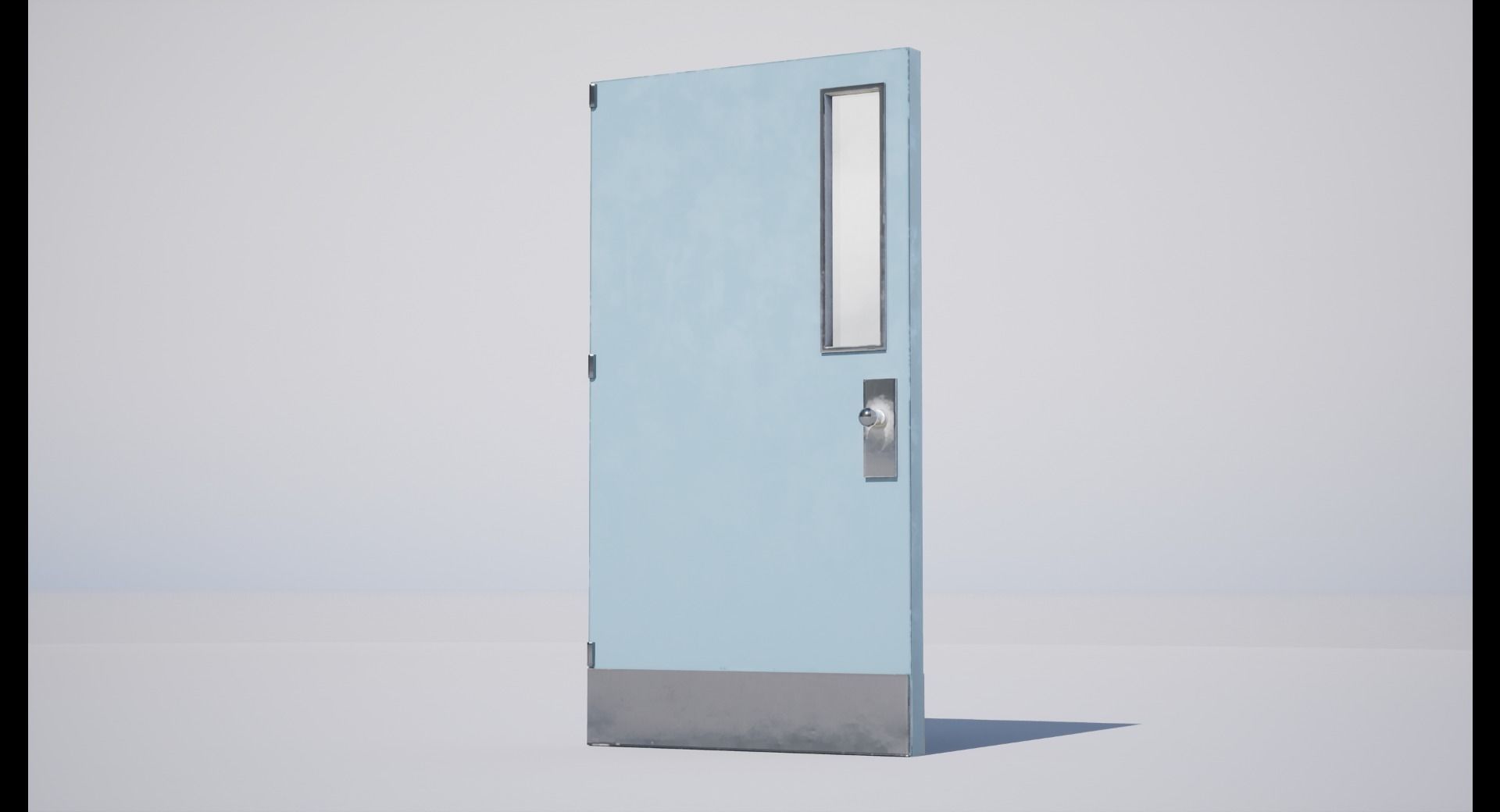 Interior Door Low-poly 3D model_4