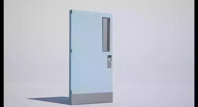 Interior Door Low-poly 3D model