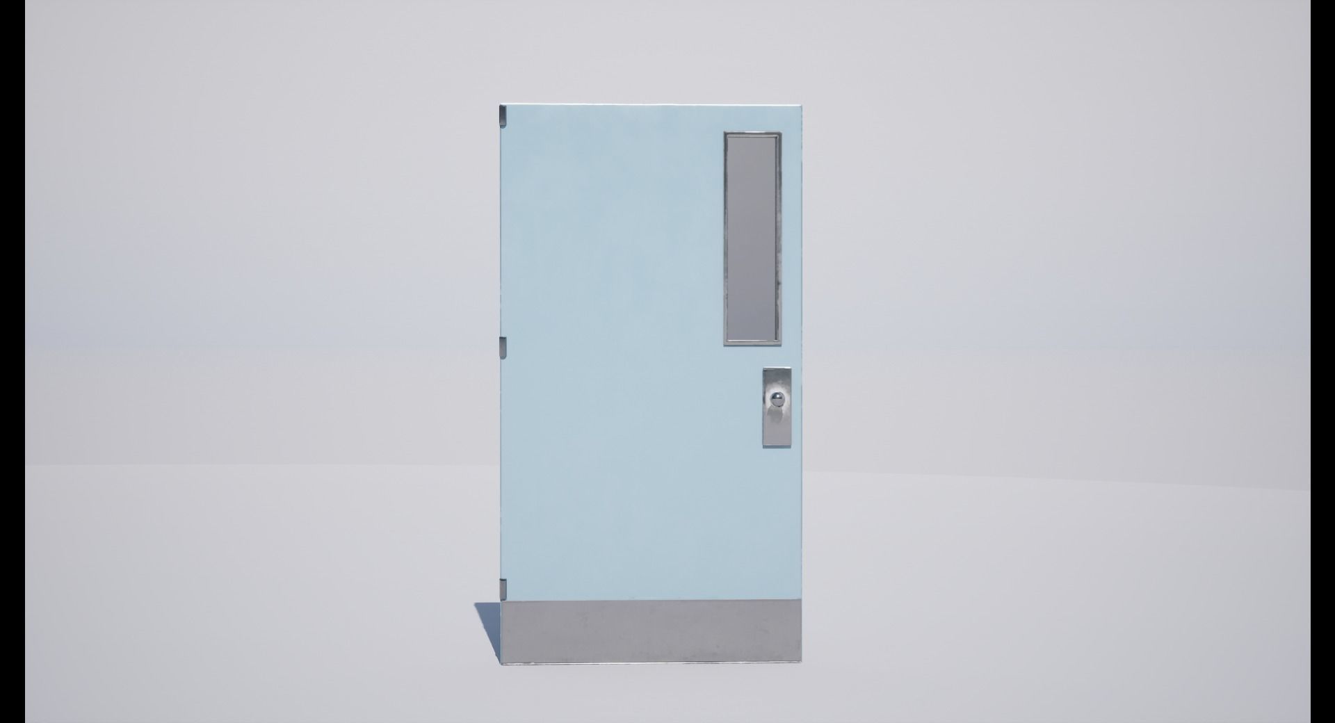 Interior Door Low-poly 3D model_3