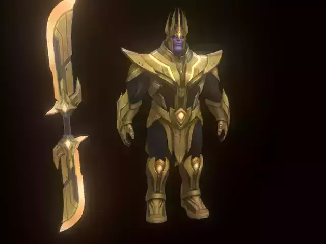THANOS 3d model armor and sword