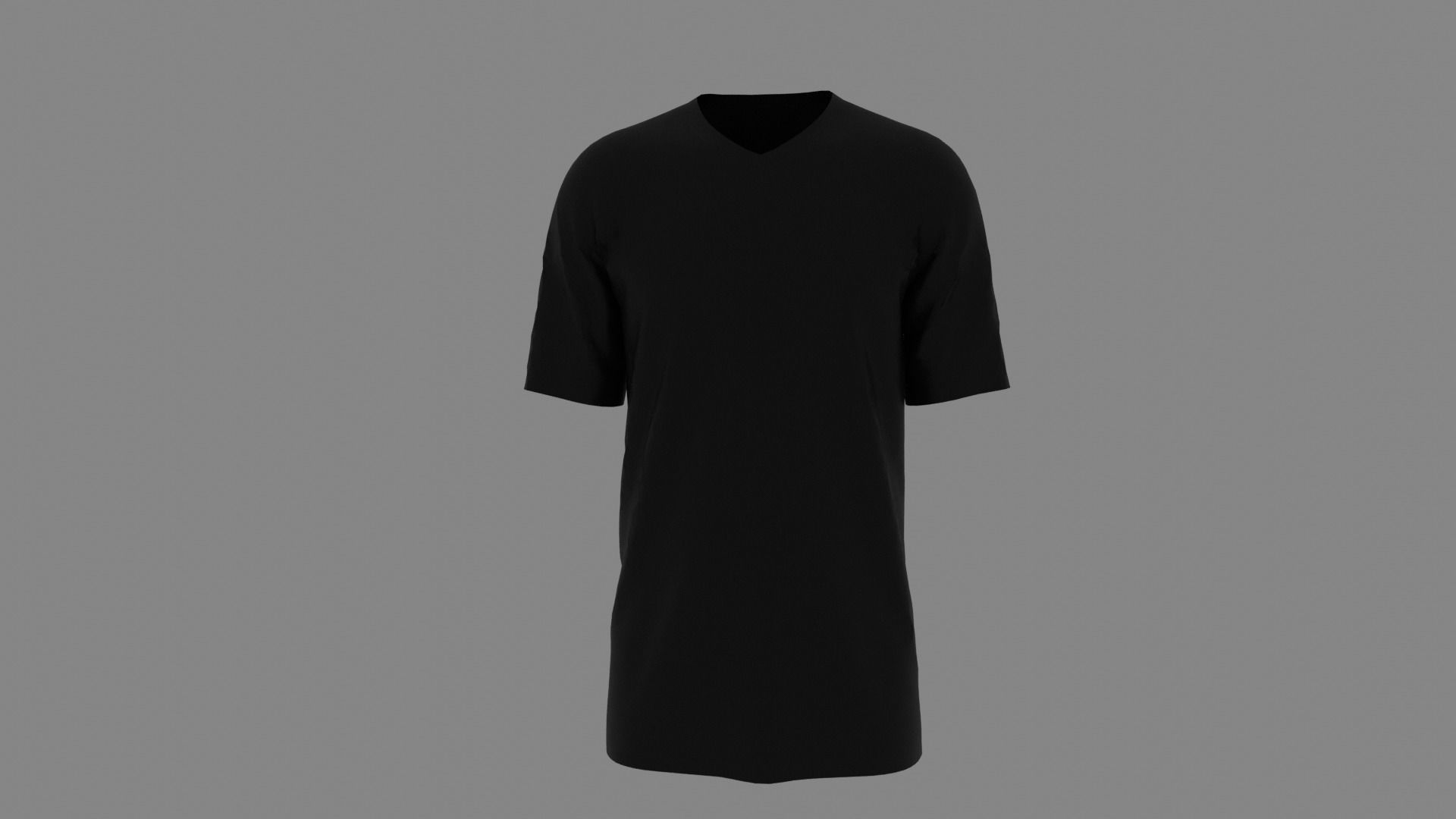 T-shirt mannequin wearing t - shirt Low-poly 3D model_1