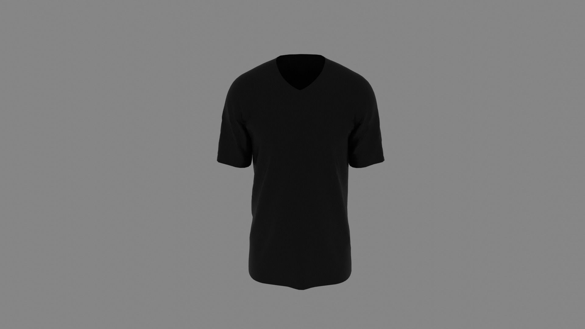 T-shirt mannequin wearing t - shirt Low-poly 3D model_4