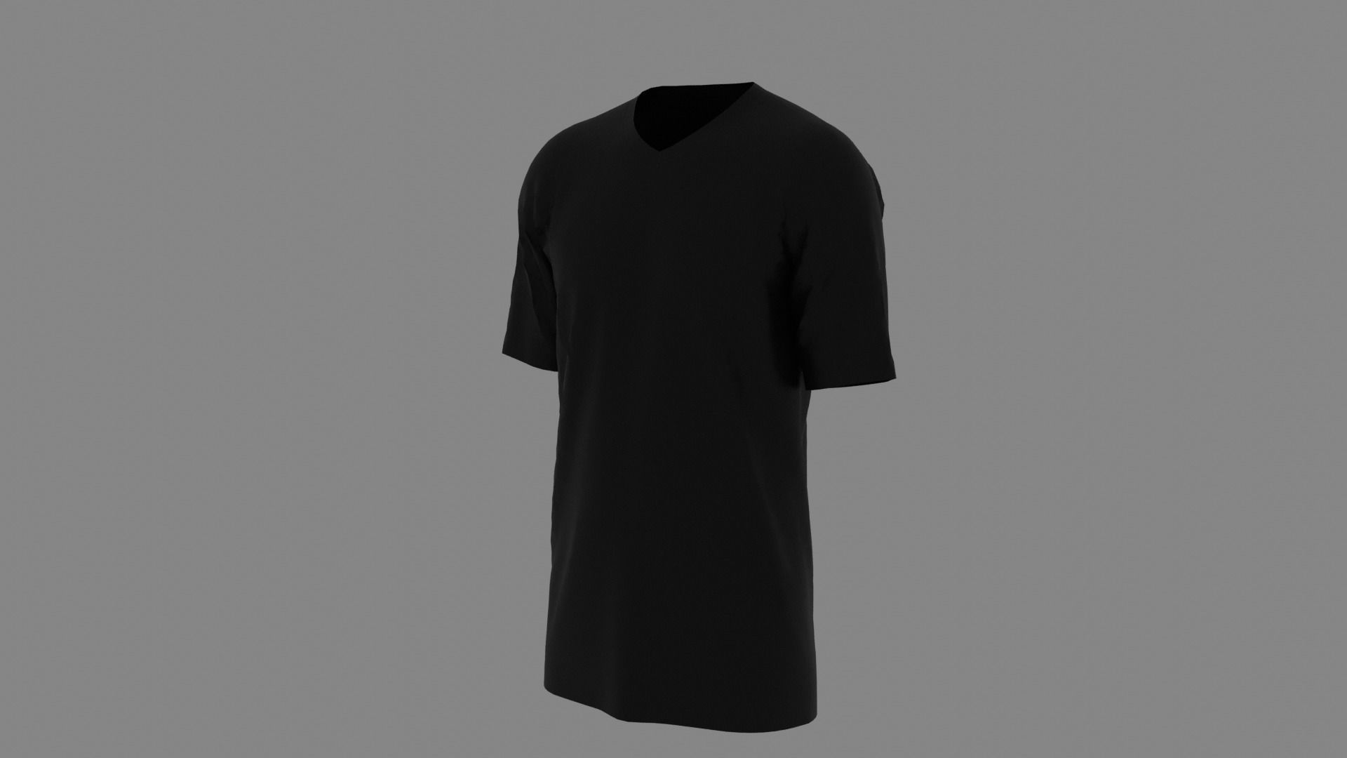 T-shirt mannequin wearing t - shirt Low-poly 3D model_2