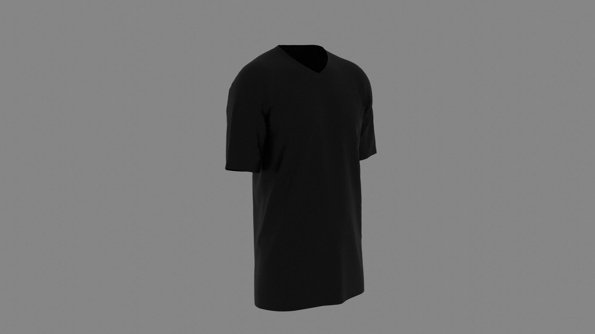 T-shirt mannequin wearing t - shirt Low-poly 3D model_3