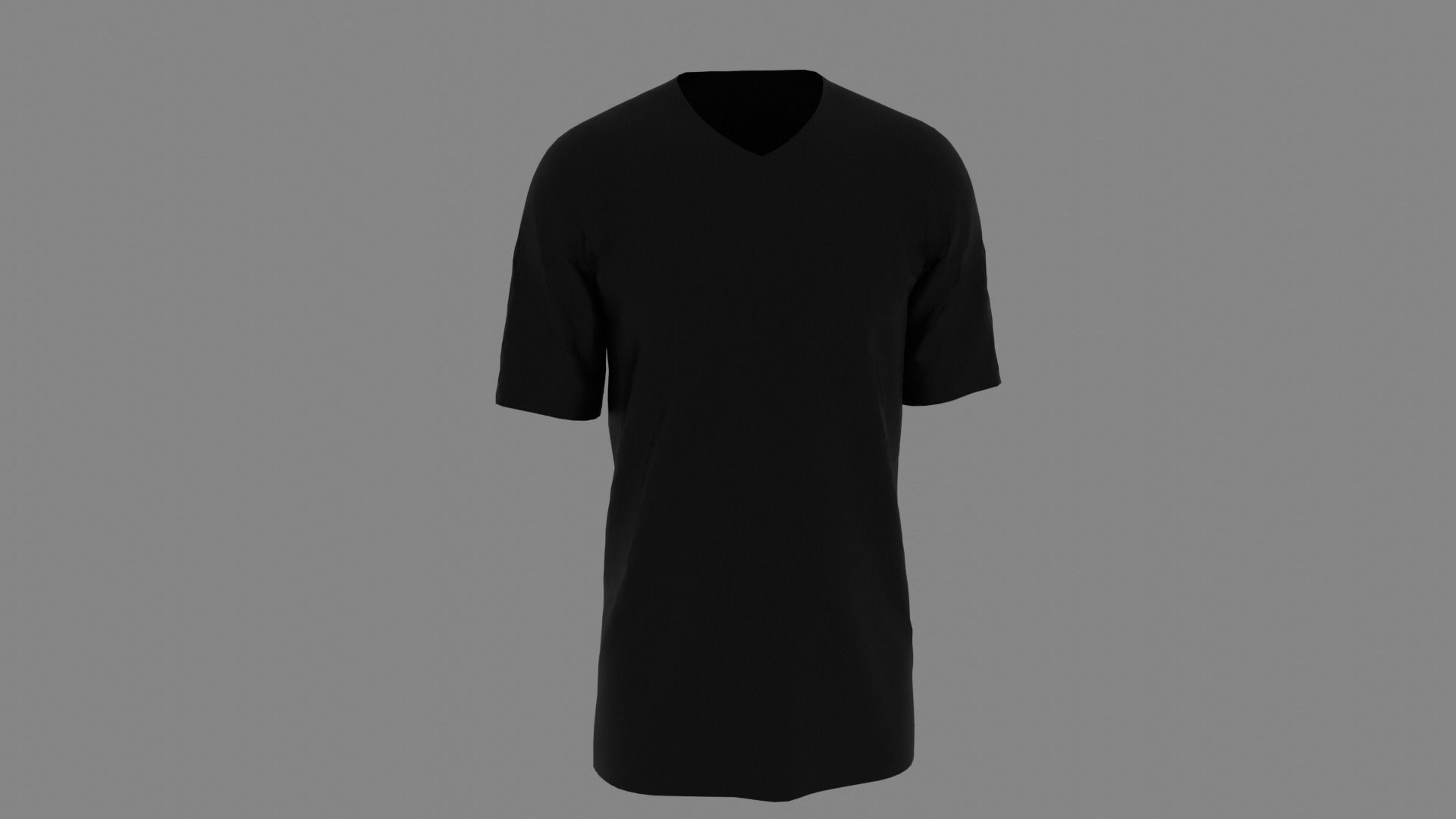 T-shirt mannequin wearing t - shirt Low-poly 3D model_7