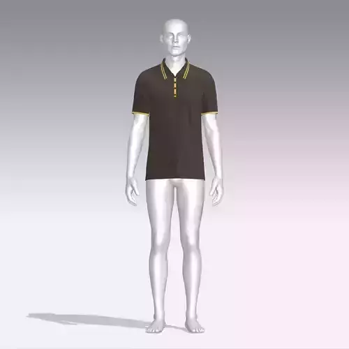 T-shirt mannequin wearing polo shirt