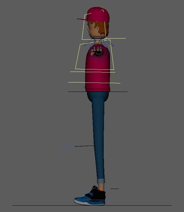Simple 3D character - Rigged 3D model_5