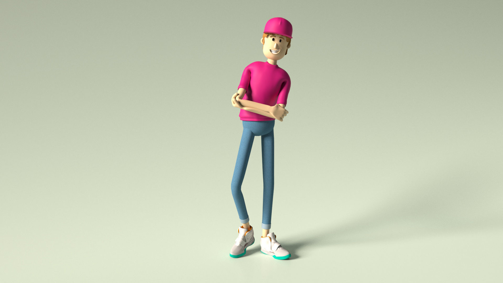 Simple 3D character - Rigged 3D model_1