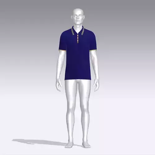 T-shirt mannequin wearing polo shirt
