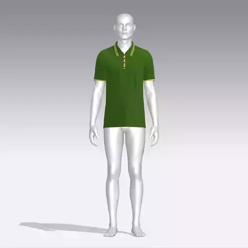 T-shirt mannequin wearing polo shirt