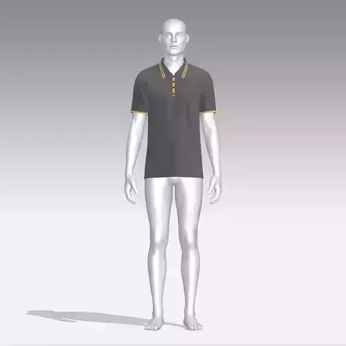 T-shirt mannequin wearing polo shirt