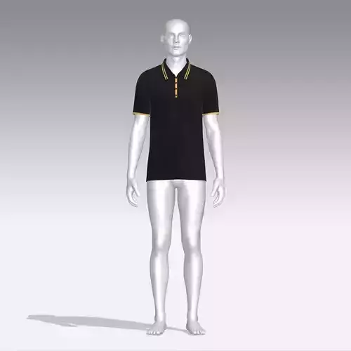 T-shirt mannequin wearing polo shirt