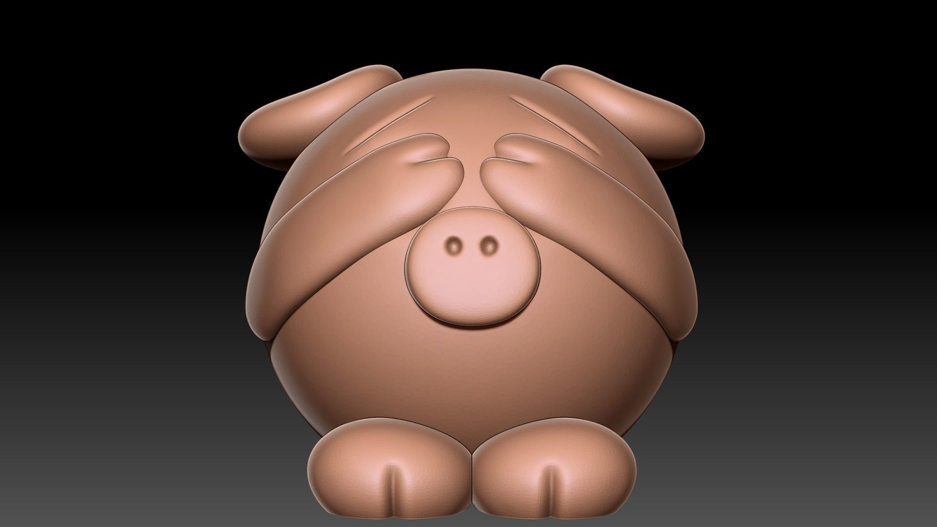 Piggy pig 3D print model_1