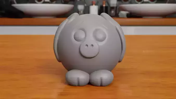 Piggy pig 3D print model