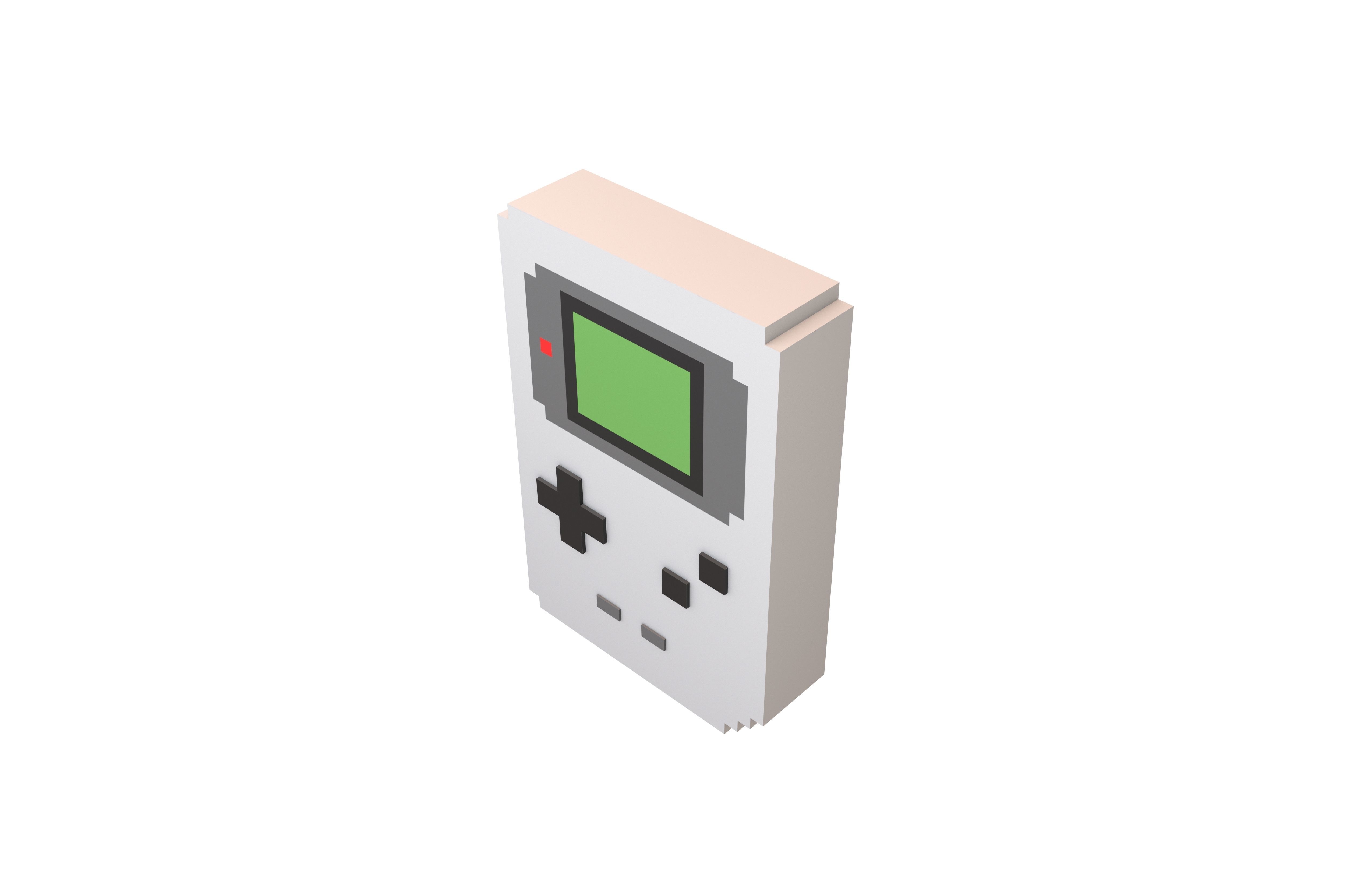 3D model Pixel Gameboy v2 001 VR / AR / low-poly | CGTrader