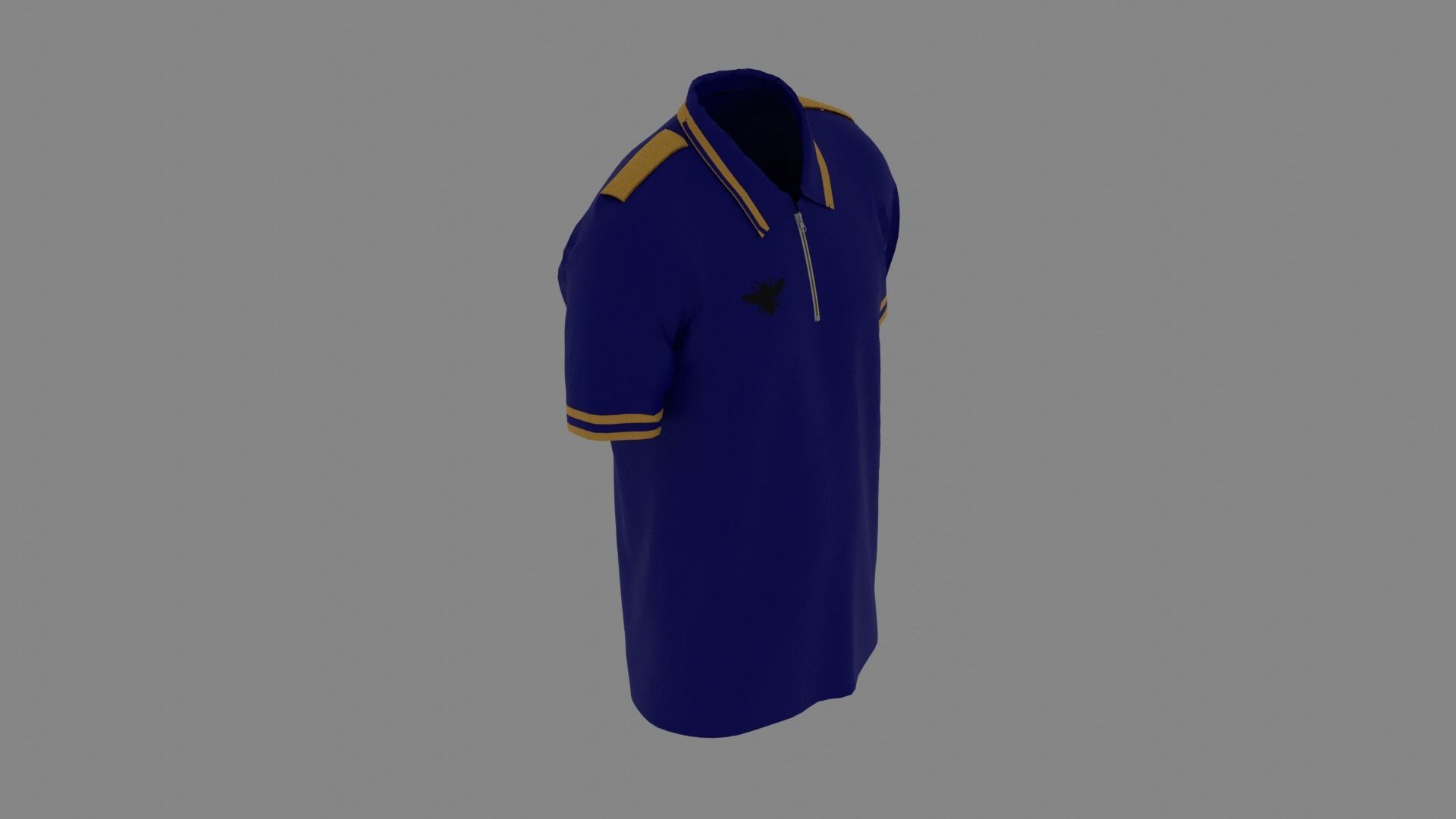 T-shirt soccer shirt Low-poly 3D model_6