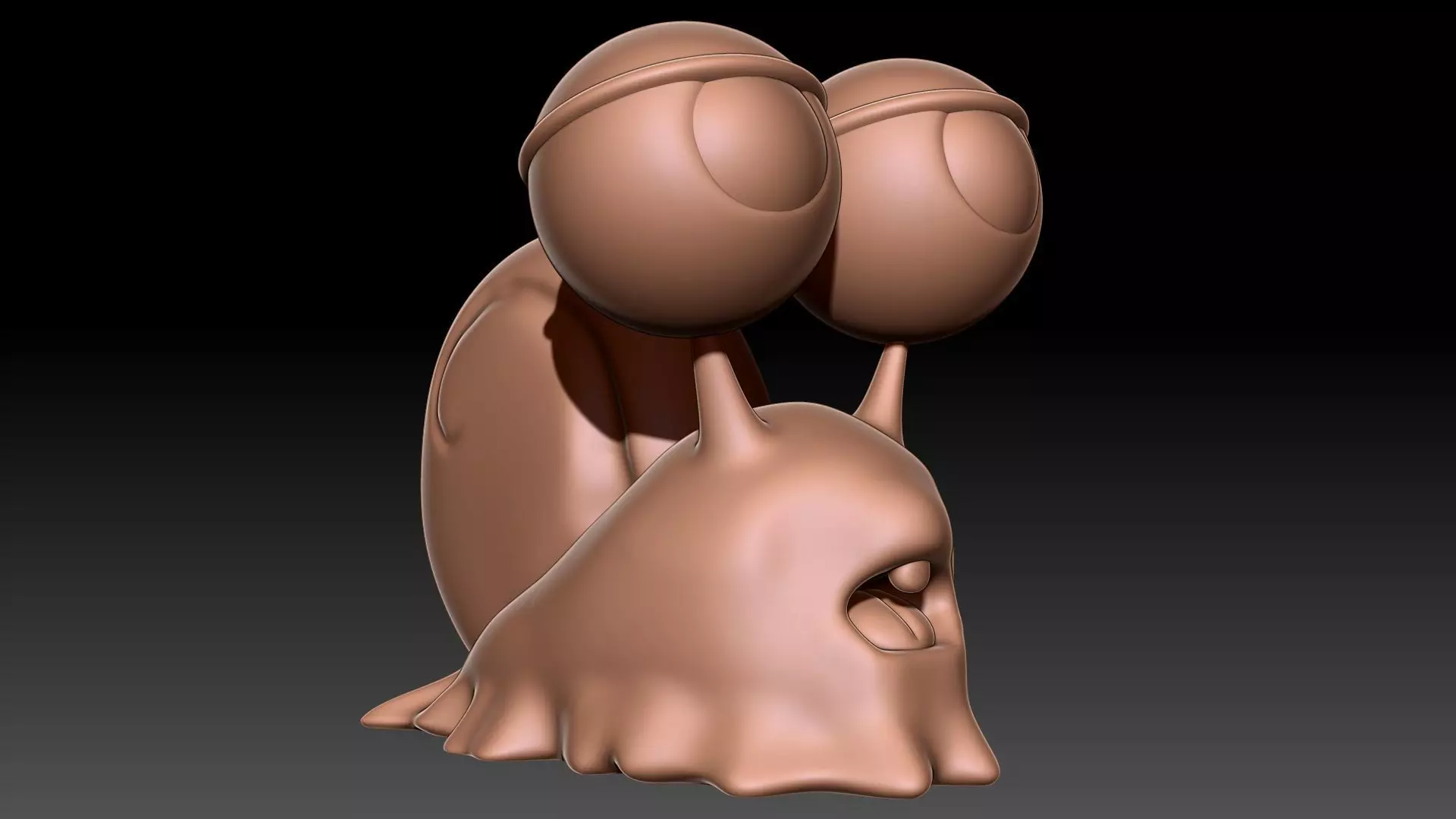 Gary the snail 3D print model_0