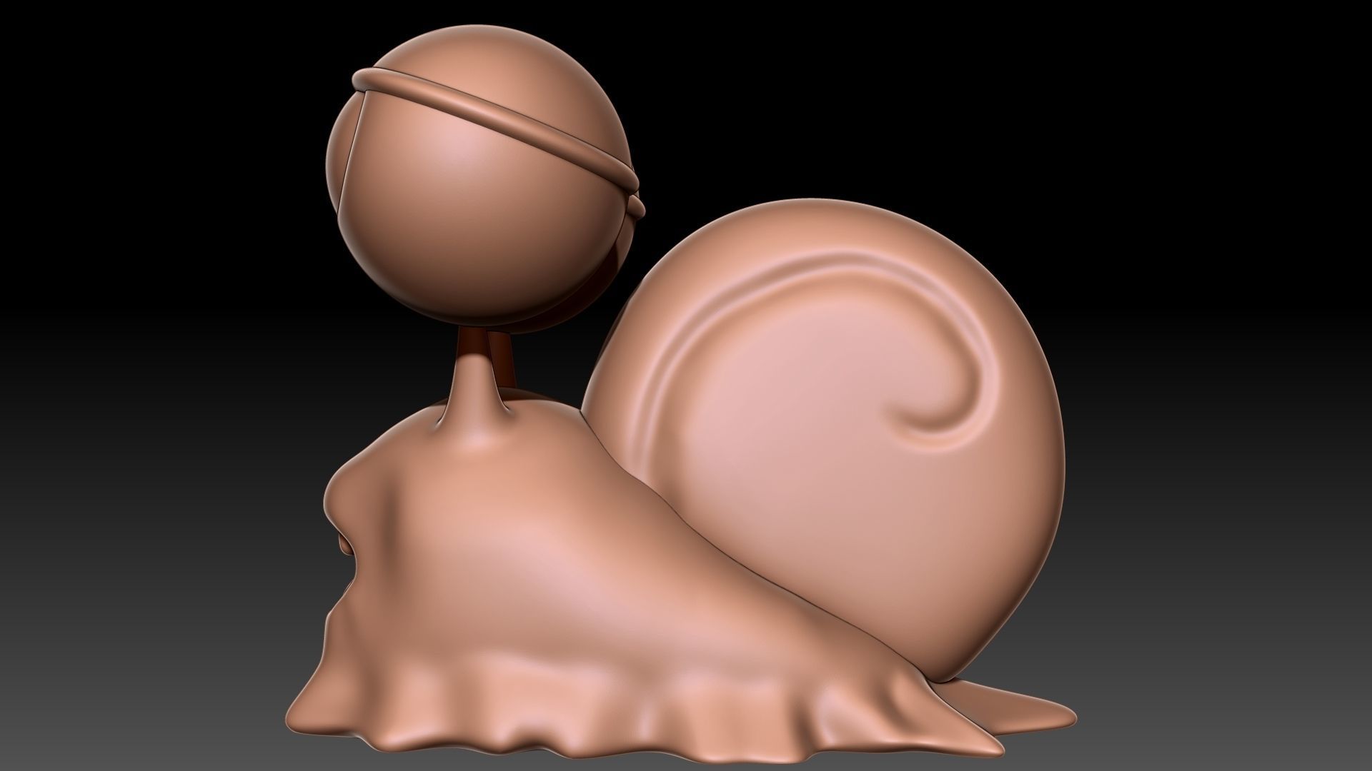 Gary the snail 3D print model_3