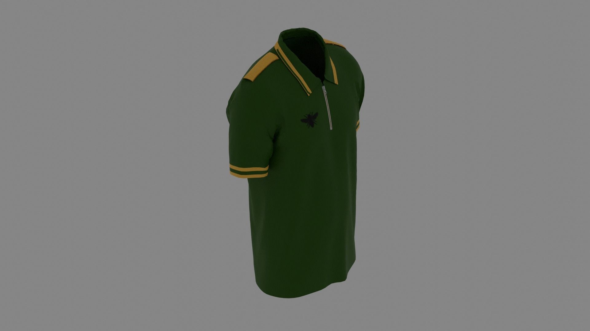 T-shirt mannequin wearing polo shirt Low-poly 3D model_6