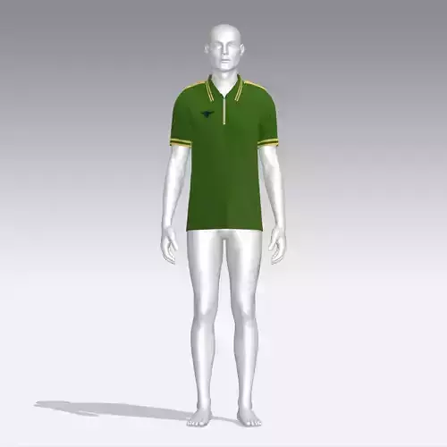 T-shirt mannequin wearing polo shirt