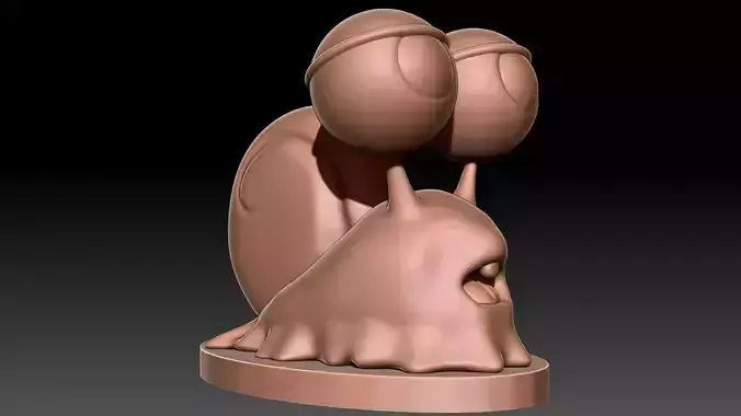 Gary the snail 3D print model