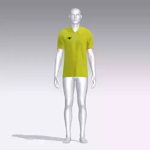 T-shirt mannequin wearing polo shirt