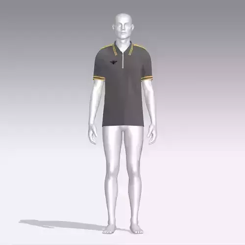 T-shirt mannequin wearing polo shirt